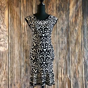 Classy Animal print Midi dress
